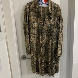 Leopard Print Swim Coverup